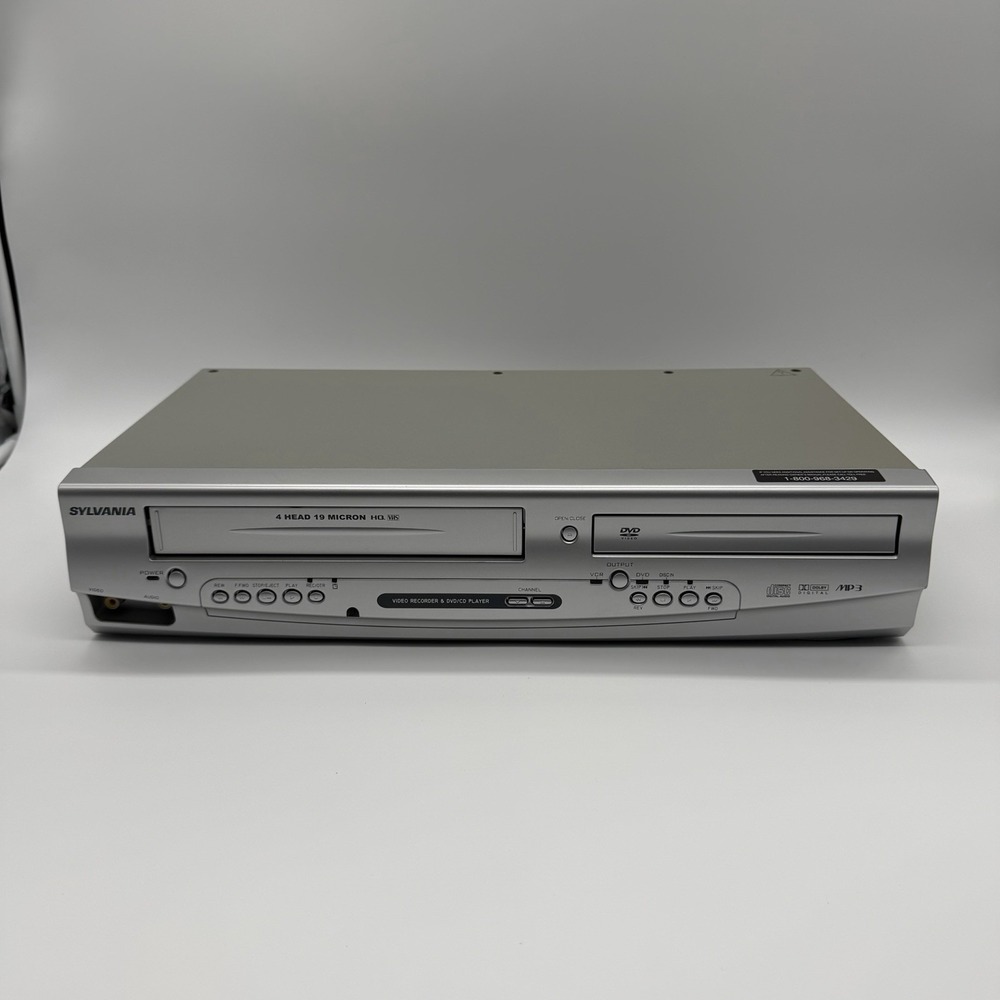 Sylvania DVC845E DVD CD VCR VHS Recorder Combo No Remote